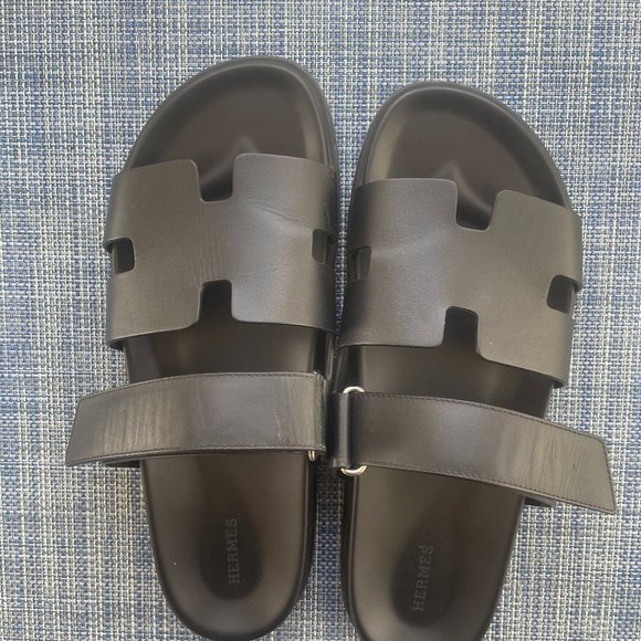 Hermes Chypre Sandals in Black - size 44 main image 7